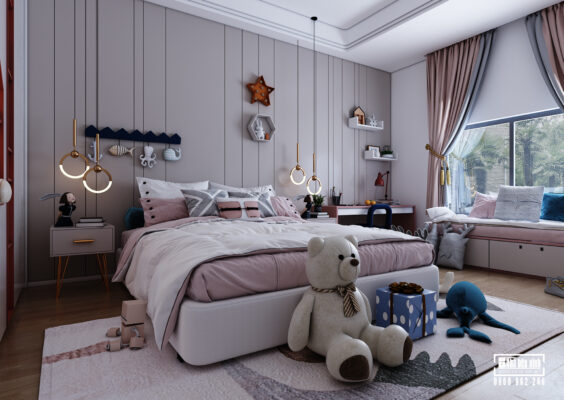 Phòng ngủ bé gái đẹp tại Nhà Bếp Xinh
