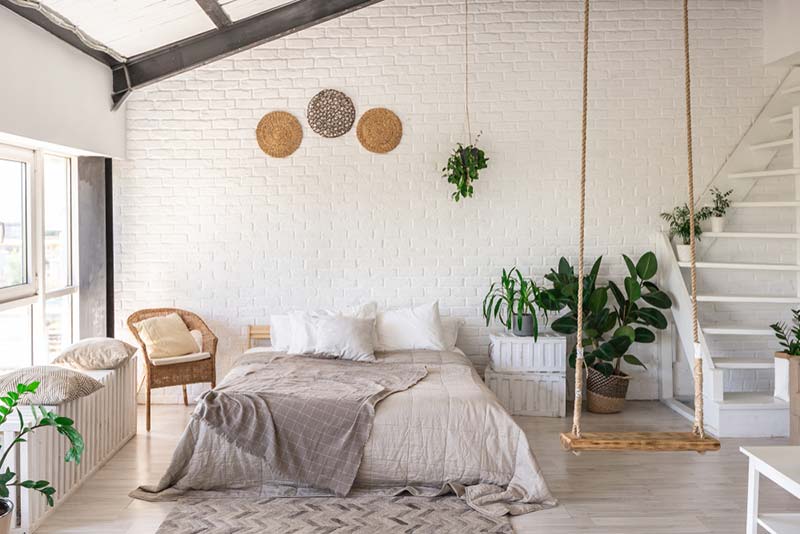 phòng ngủ phong cách Eco