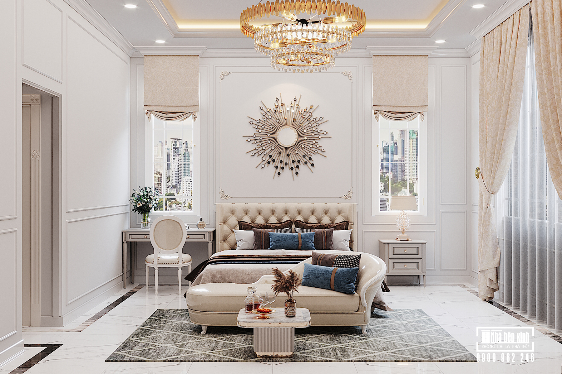 NỘI THẤT AMELIE VILLA 350m2 84 Thiết Kế Nội Thất Amelie Villa 350m2