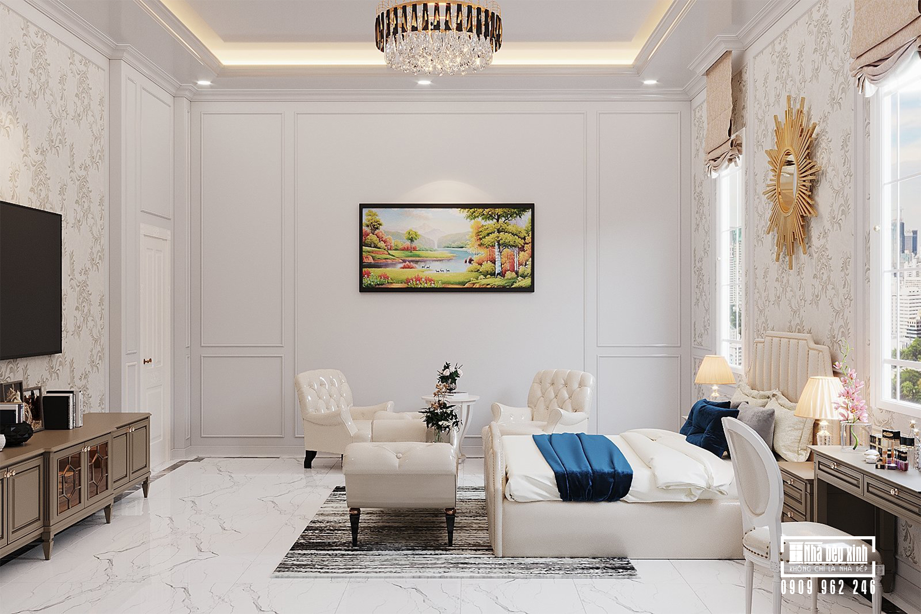 NỘI THẤT AMELIE VILLA 350m2 92 Thiết Kế Nội Thất Amelie Villa 350m2