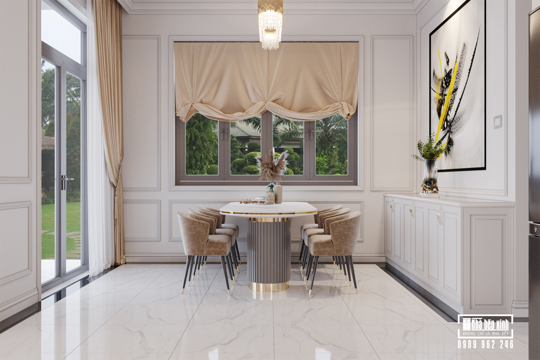 NỘI THẤT AMELIE VILLA 350m2 82 Thiết Kế Nội Thất Amelie Villa 350m2