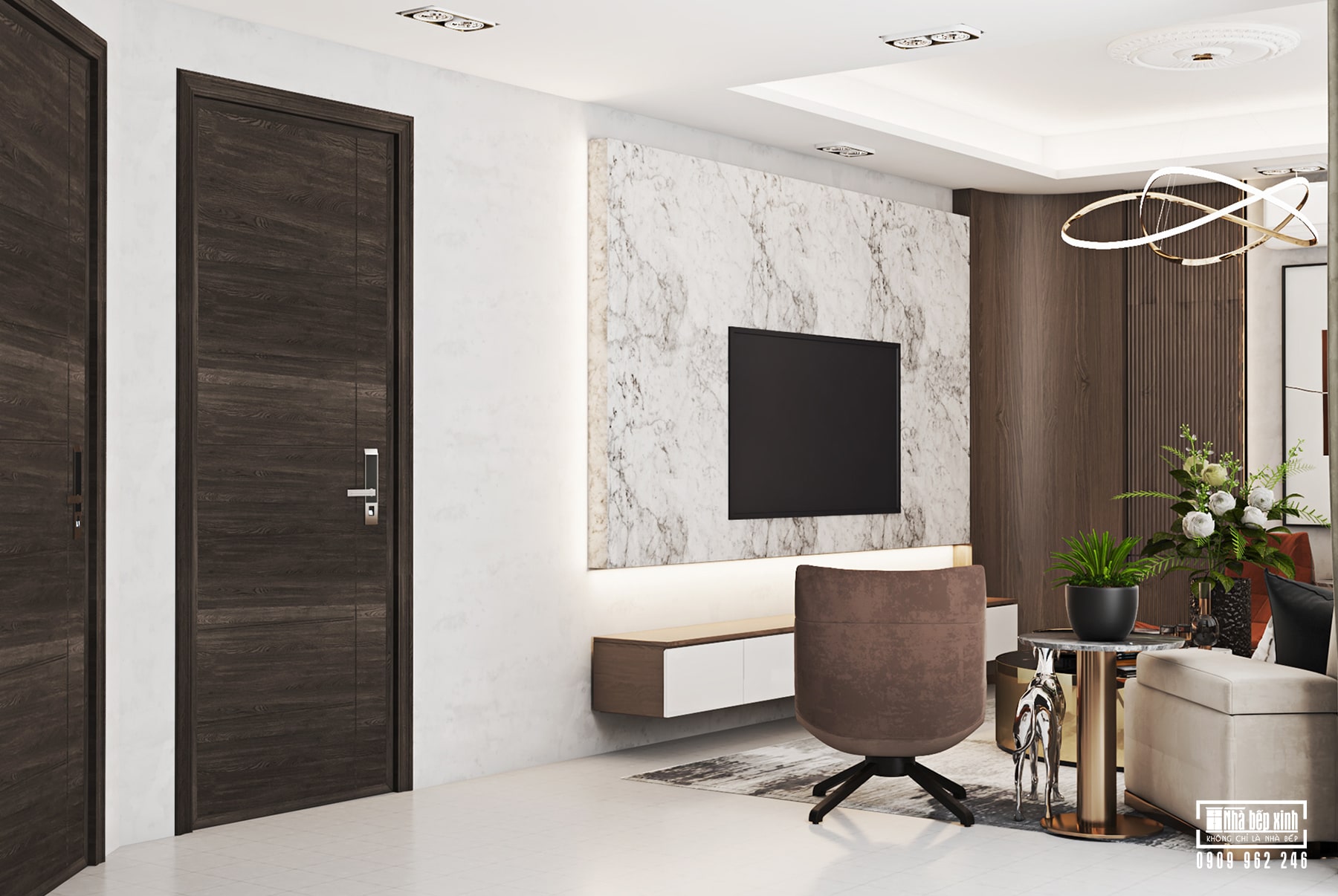 NỘI THẤT THE GLEN CONDO VILLA CELADON CITY 5M x 16M 445 Nội Thất Phòng Ngủ Master 2