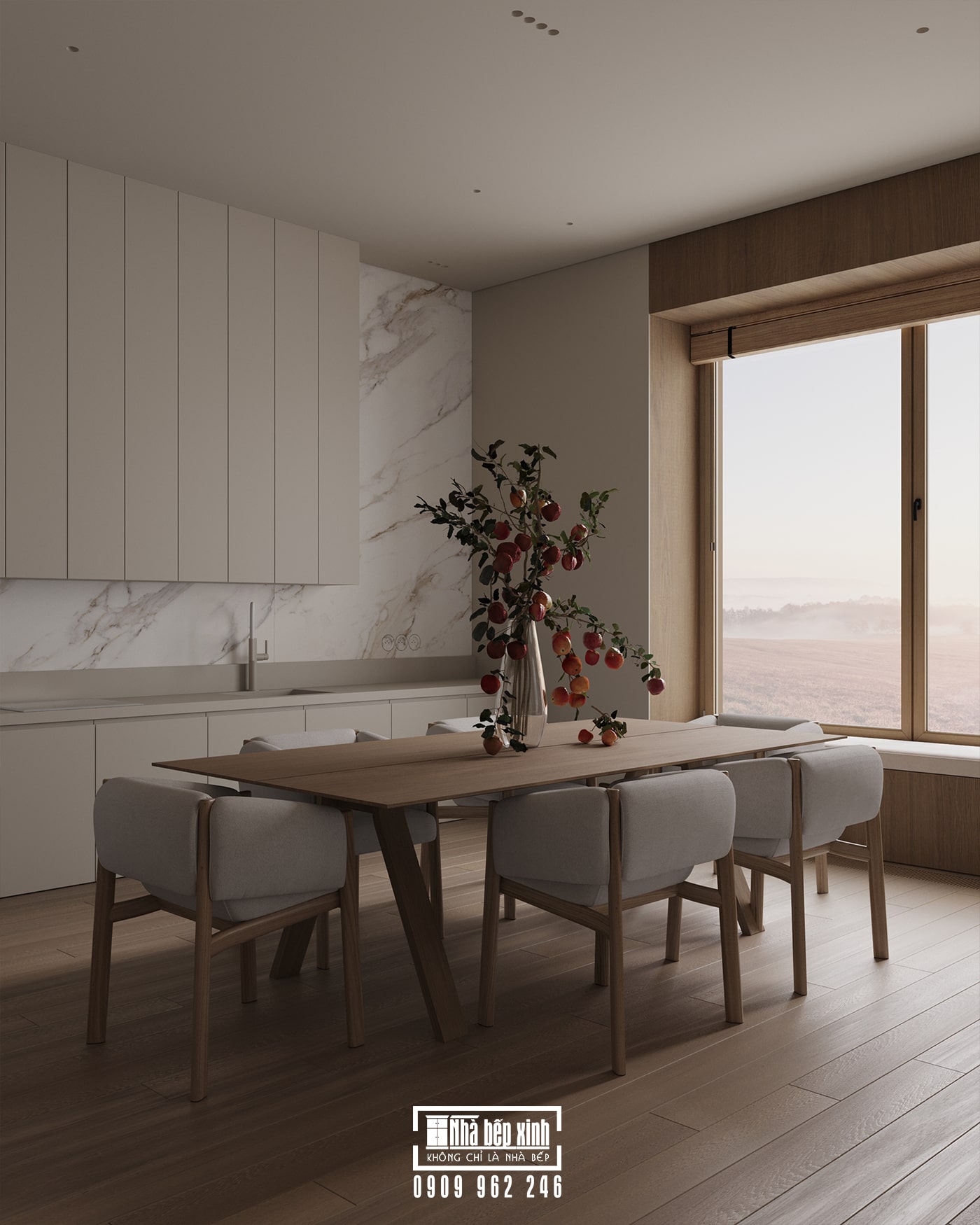 THIẾT KẾ NỘI THẤT CĂN HỘ LUMIERE RIVERSIDE QUẬN 2 71.7M2 435 Nội Thất Căn Hộ Lumiere Riverside Quận 2 1 Phòng Ngủ