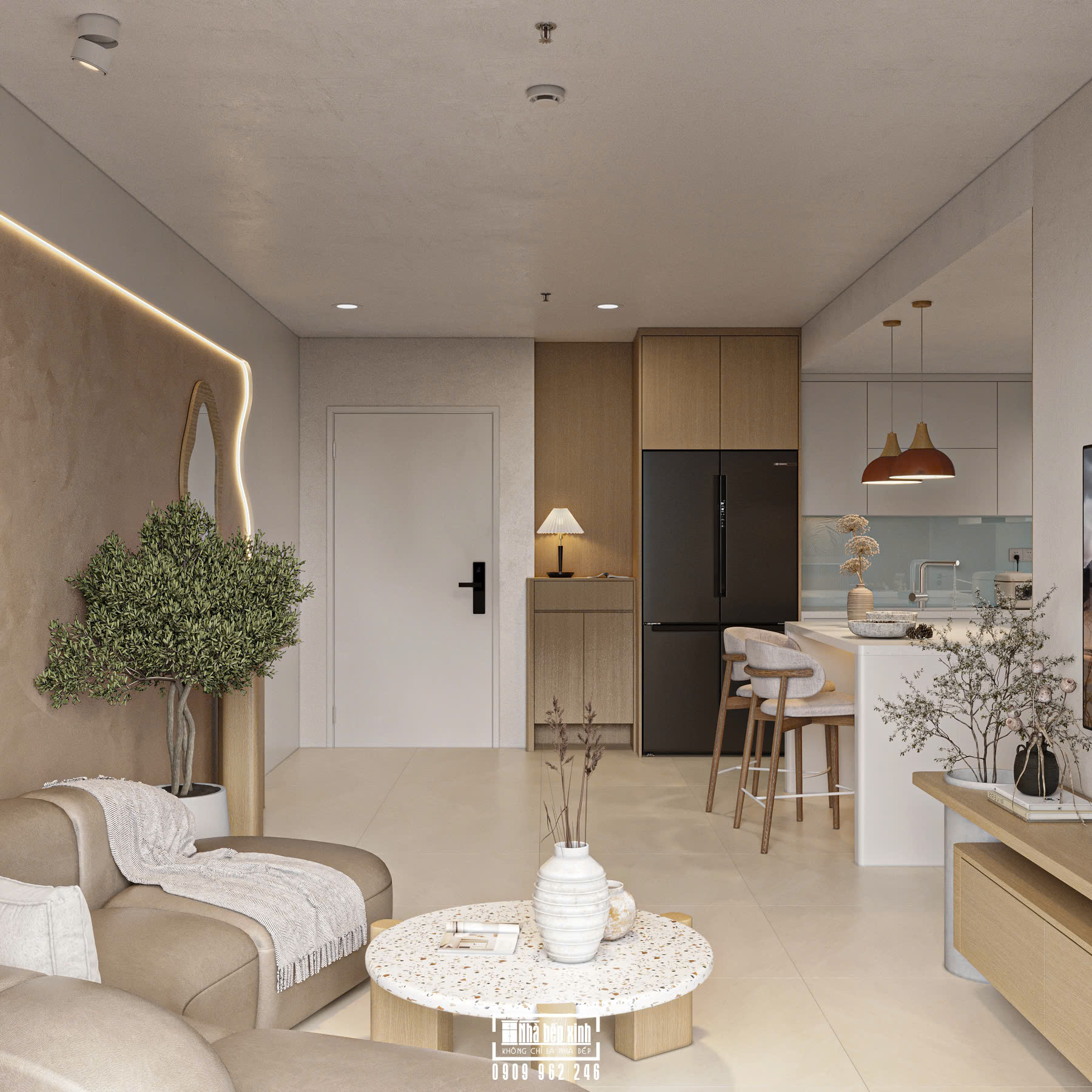 THIẾT KẾ NỘI THẤT CĂN HỘ URBAN GREEN 101M2