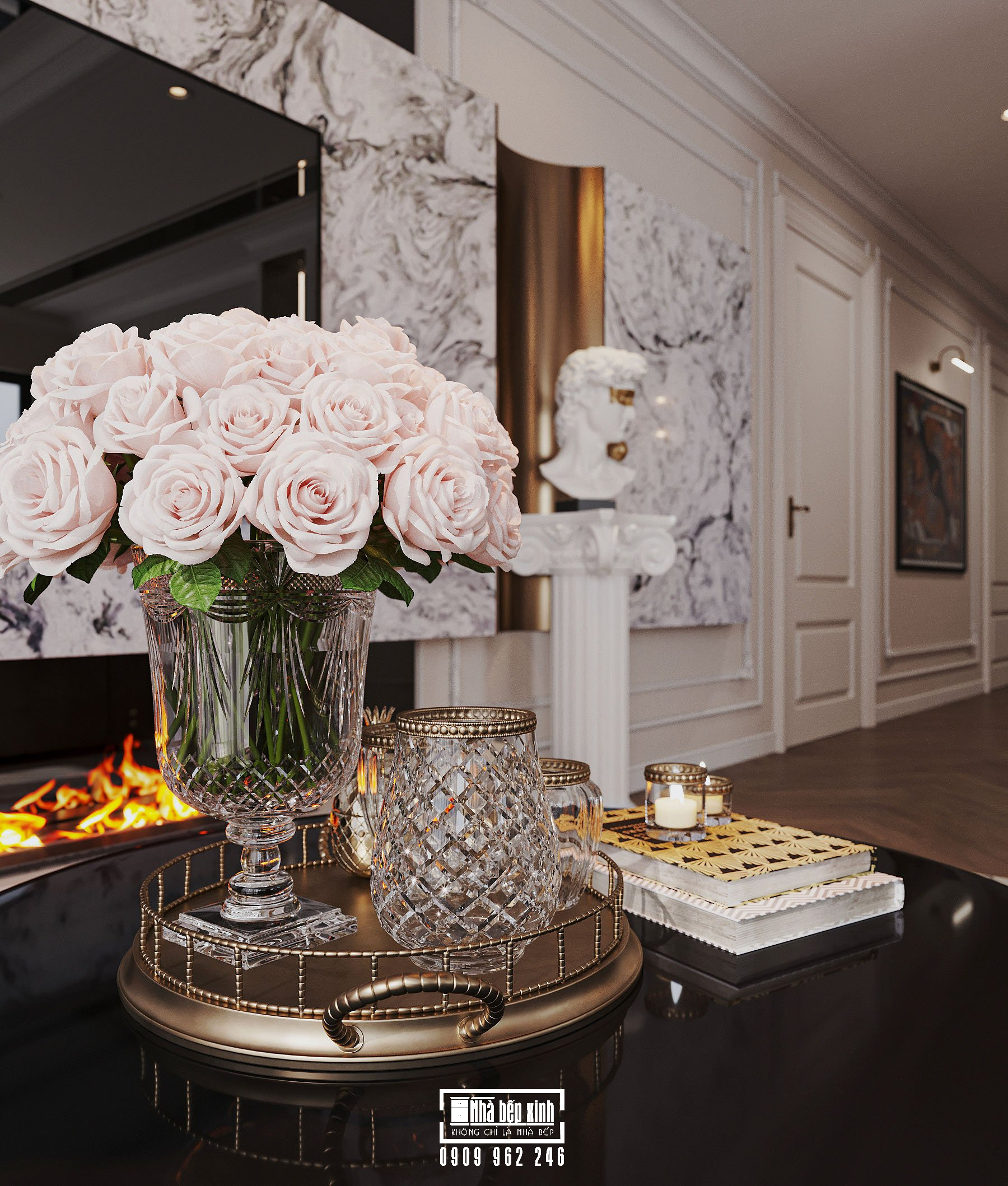 Thiết Kế Nội Thất Căn Hộ Eaton Park 2 Phòng Ngủ Phong Cách Tân Cổ Điển 2 Thiết Kế Nội Thất Căn Hộ Eaton Park Phong Cách Tân Cổ Điển