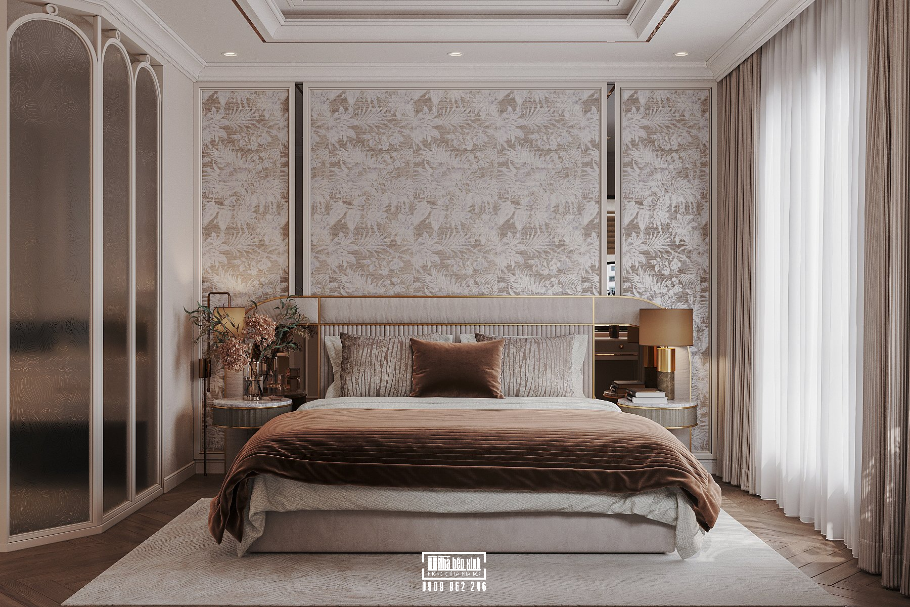 Thiết Kế Nội Thất Căn Hộ Eaton Park 2 Phòng Ngủ Phong Cách Tân Cổ Điển 12 1 15