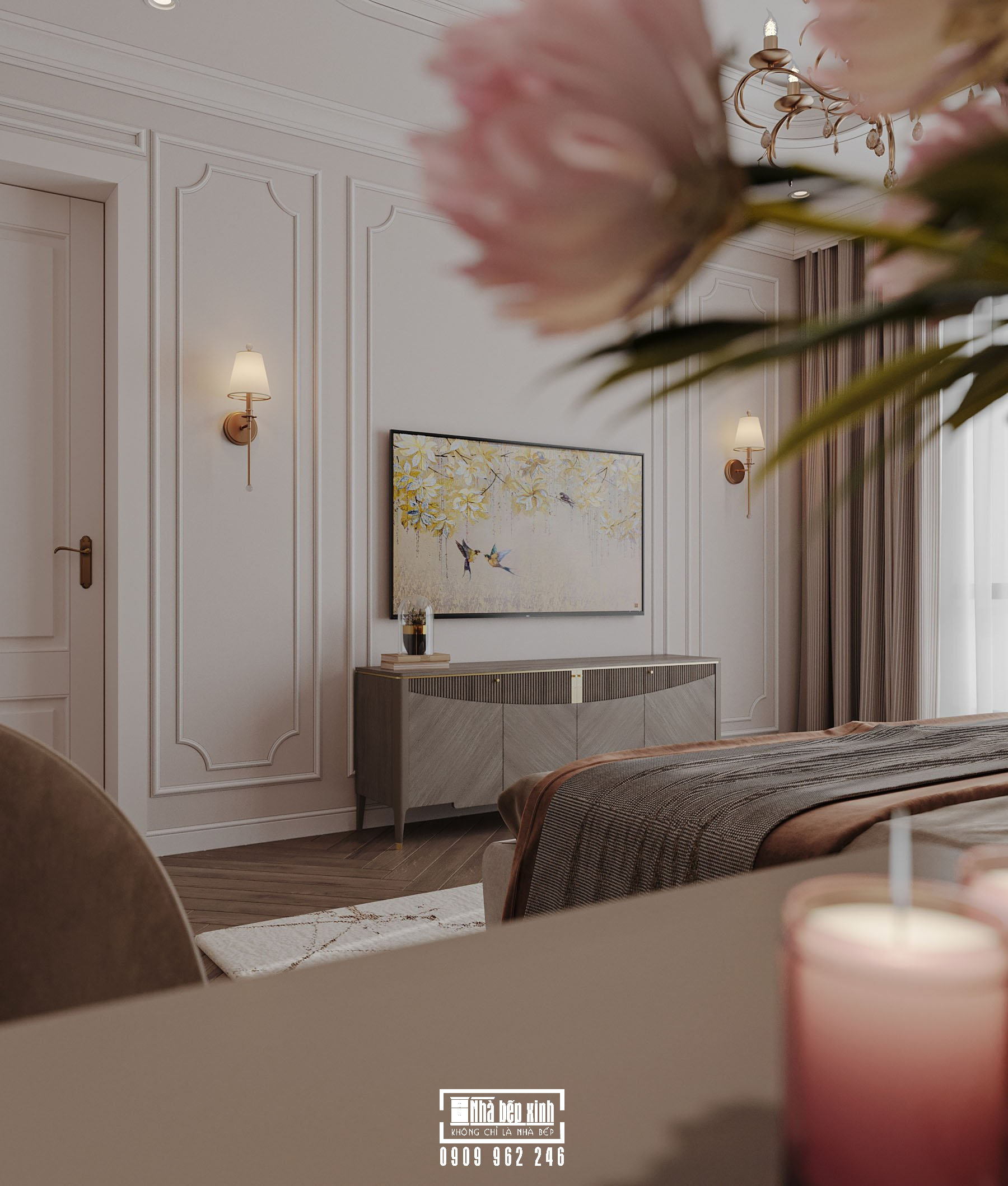 Thiết Kế Nội Thất Căn Hộ Eaton Park 2 Phòng Ngủ Phong Cách Tân Cổ Điển 13 Thiết Kế Nội Thất Căn Hộ Eaton Park Phong Cách Tân Cổ Điển