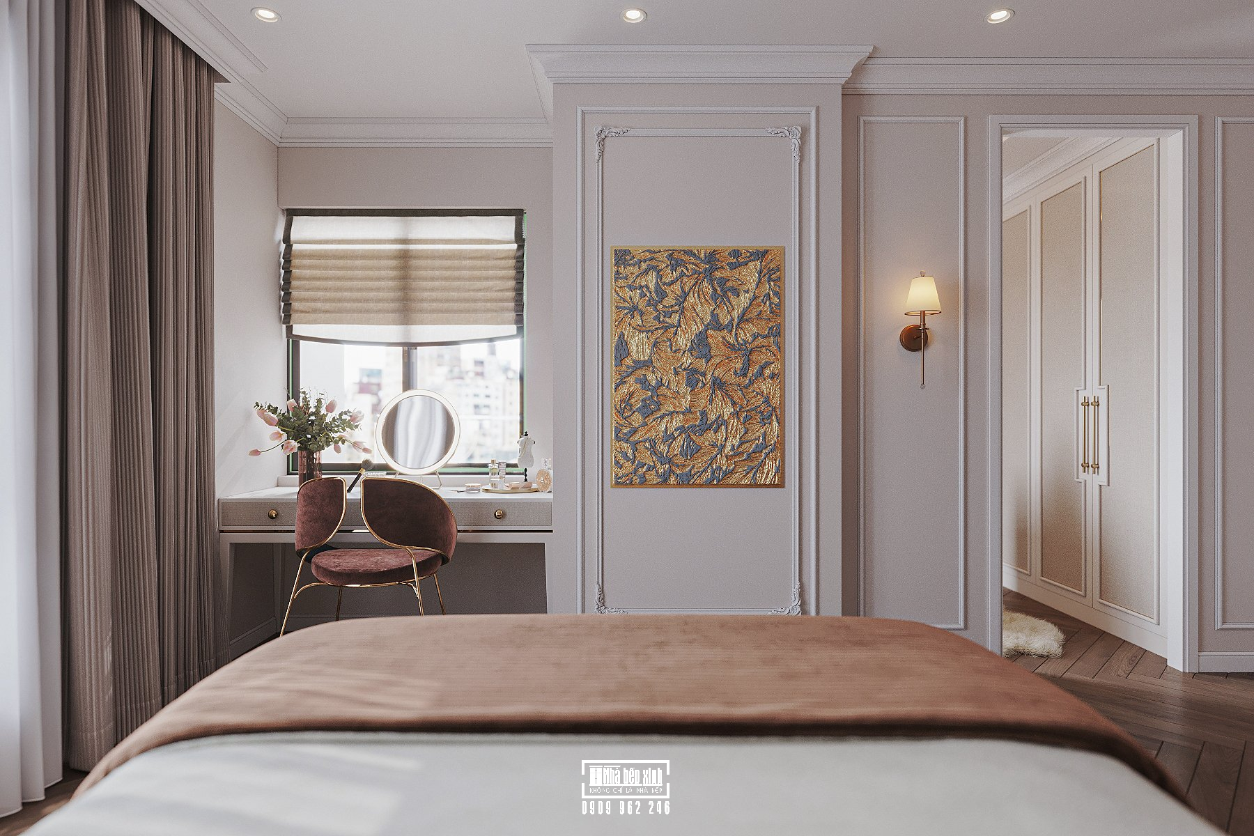 Thiết Kế Nội Thất Căn Hộ Eaton Park 2 Phòng Ngủ Phong Cách Tân Cổ Điển 15 1 19