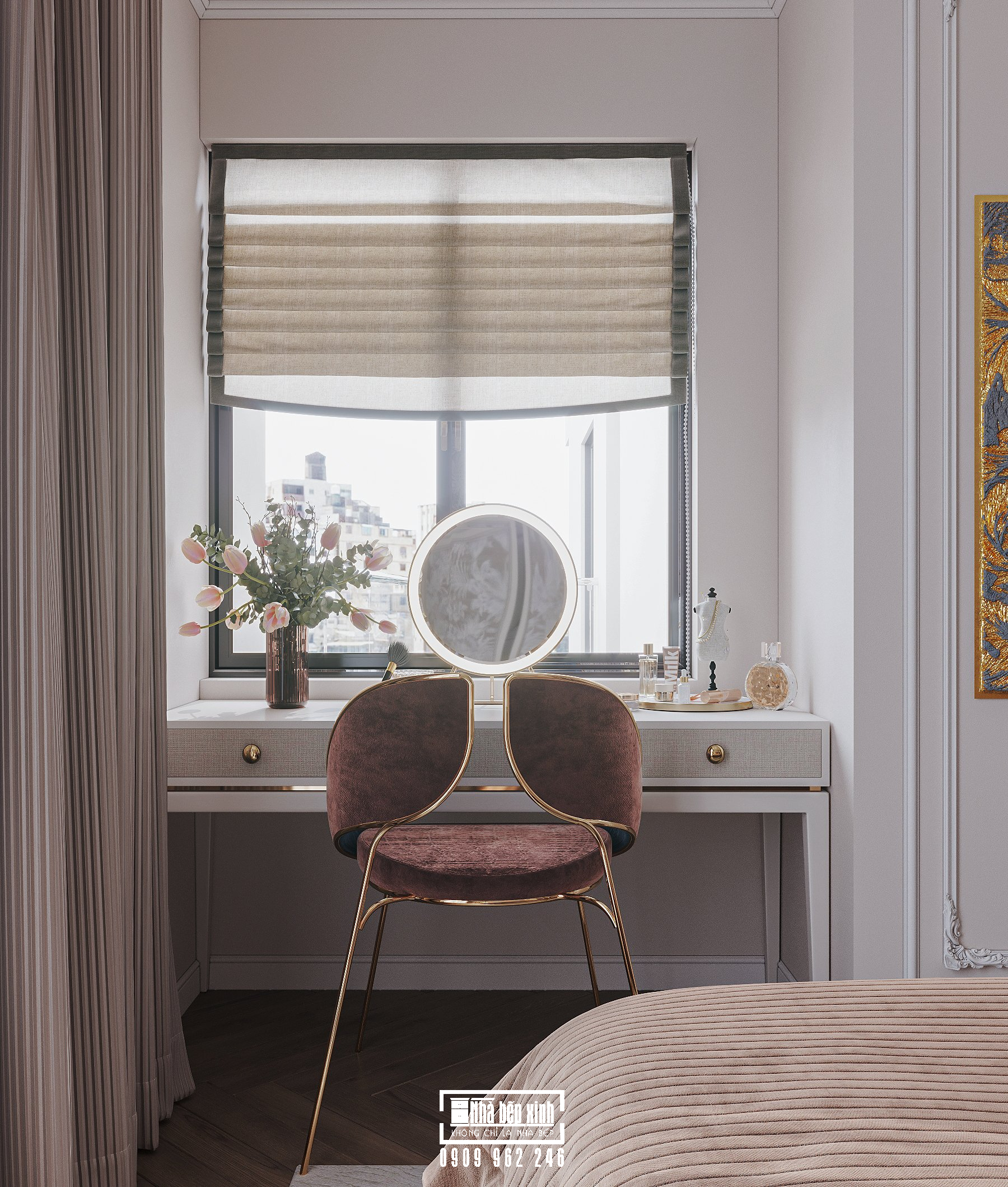 Thiết Kế Nội Thất Căn Hộ Eaton Park 2 Phòng Ngủ Phong Cách Tân Cổ Điển 16 1 28