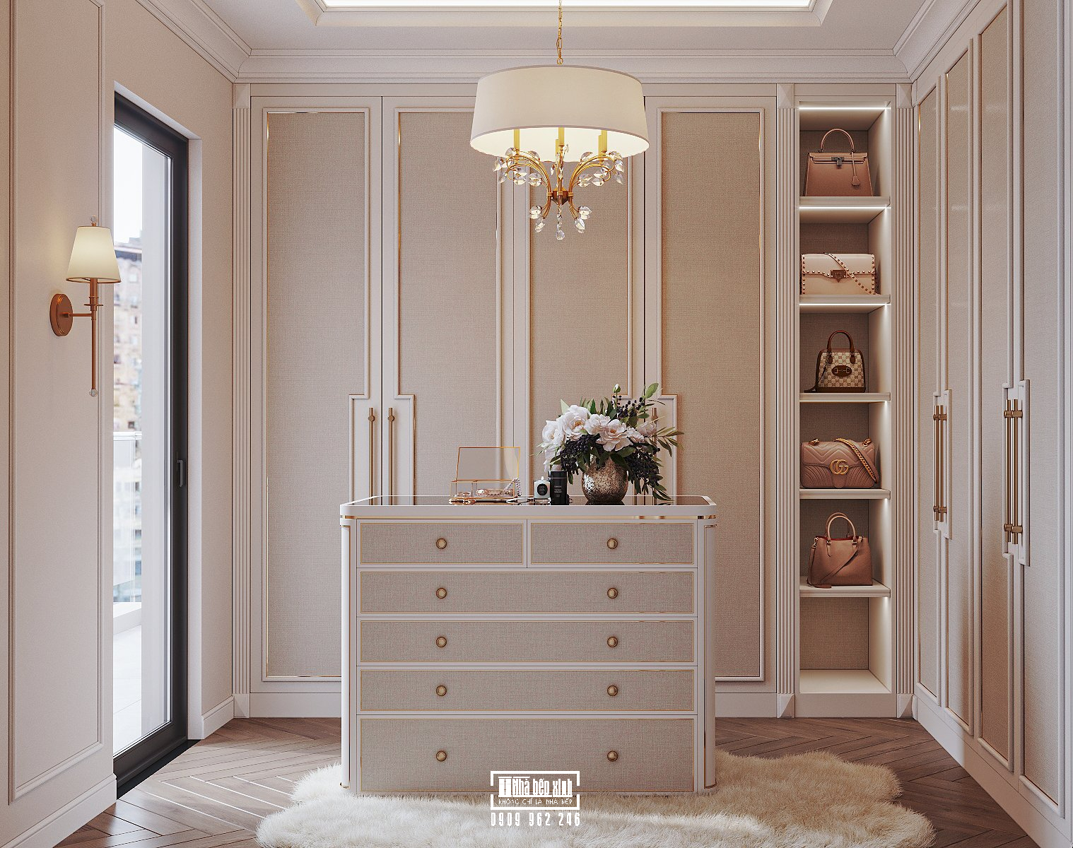 Thiết Kế Nội Thất Căn Hộ Eaton Park 2 Phòng Ngủ Phong Cách Tân Cổ Điển 18 1 30