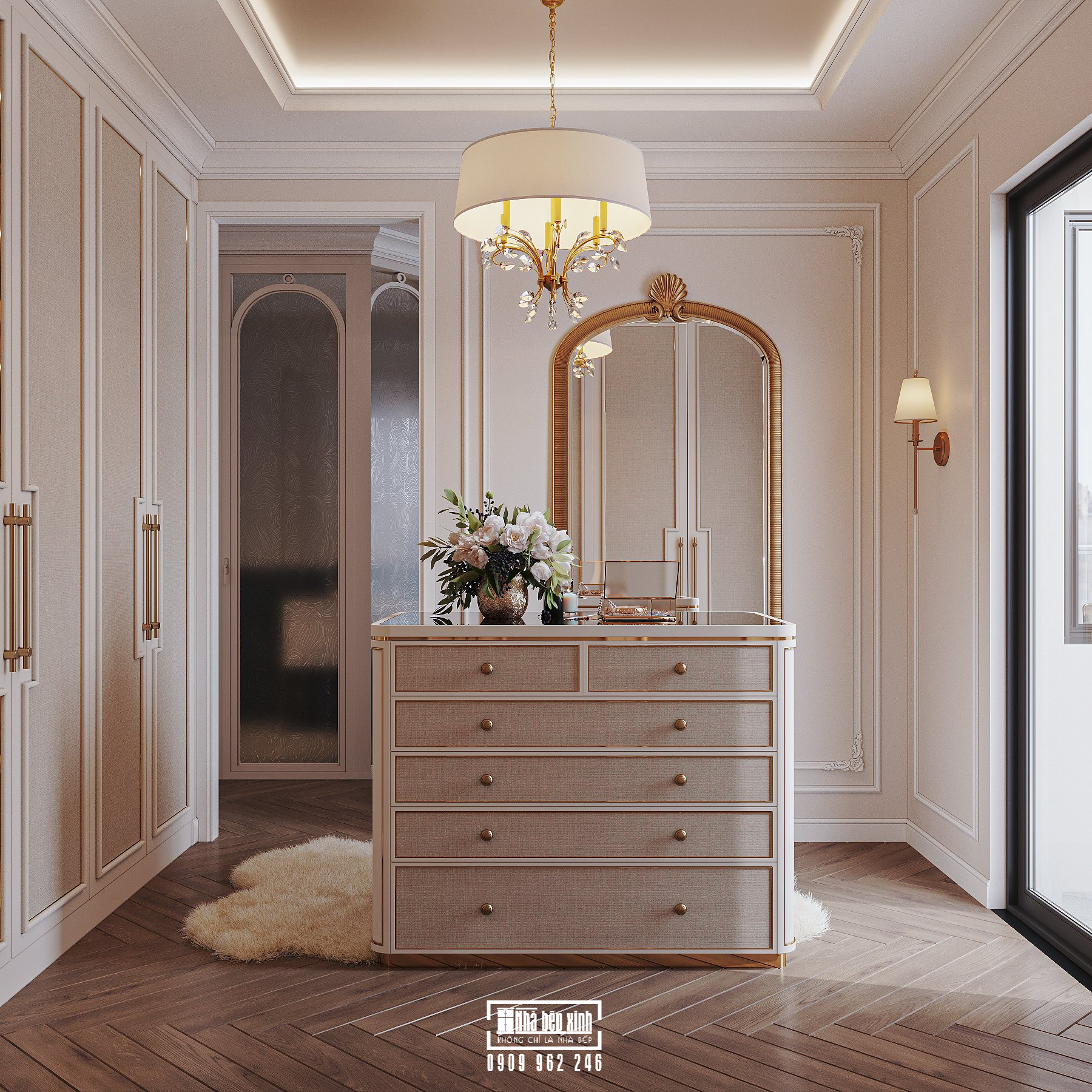 Thiết Kế Nội Thất Căn Hộ Eaton Park 2 Phòng Ngủ Phong Cách Tân Cổ Điển 19 1 31