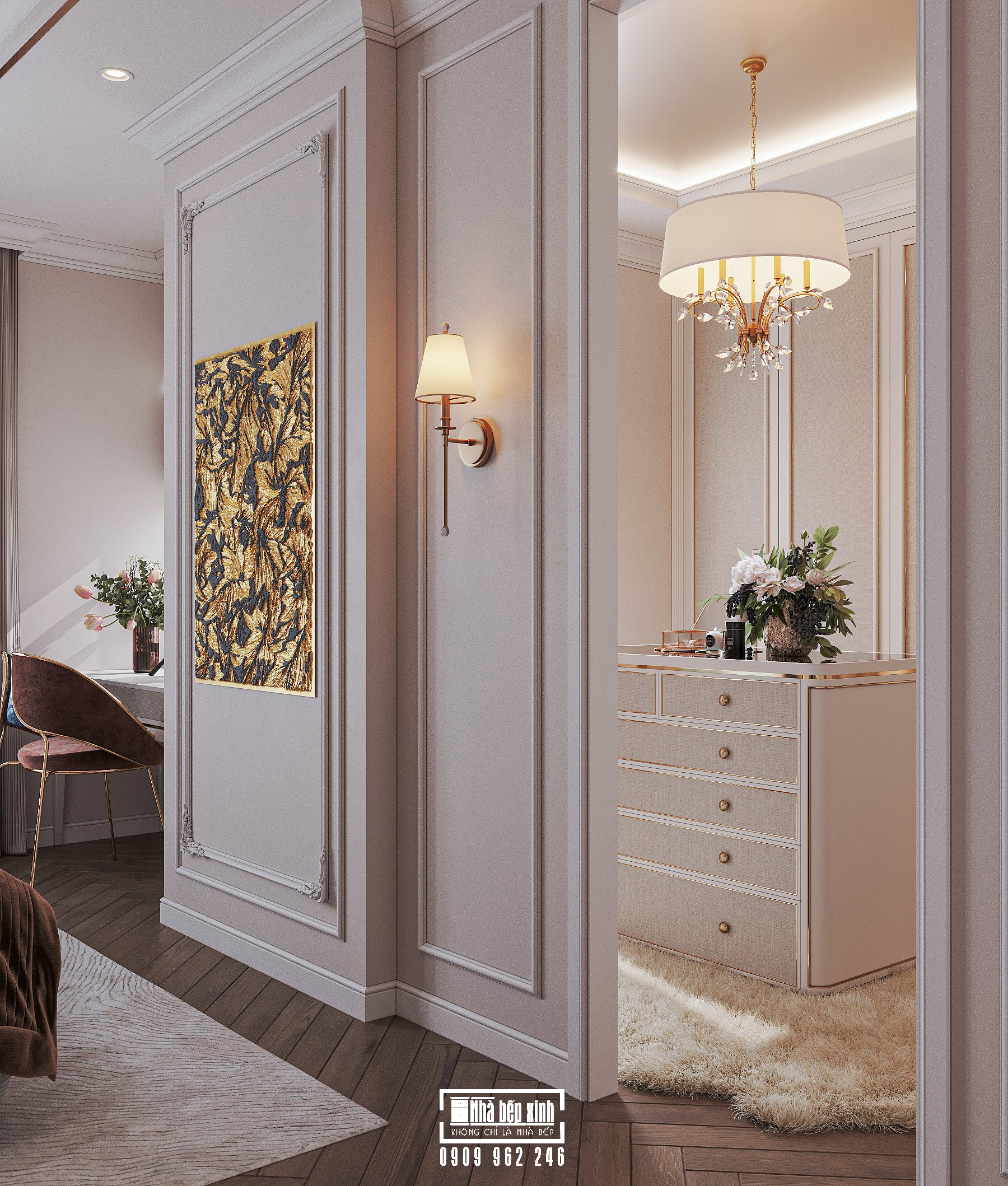 Thiết Kế Nội Thất Căn Hộ Eaton Park 2 Phòng Ngủ Phong Cách Tân Cổ Điển 20 Thiết Kế Nội Thất Căn Hộ Eaton Park Phong Cách Tân Cổ Điển