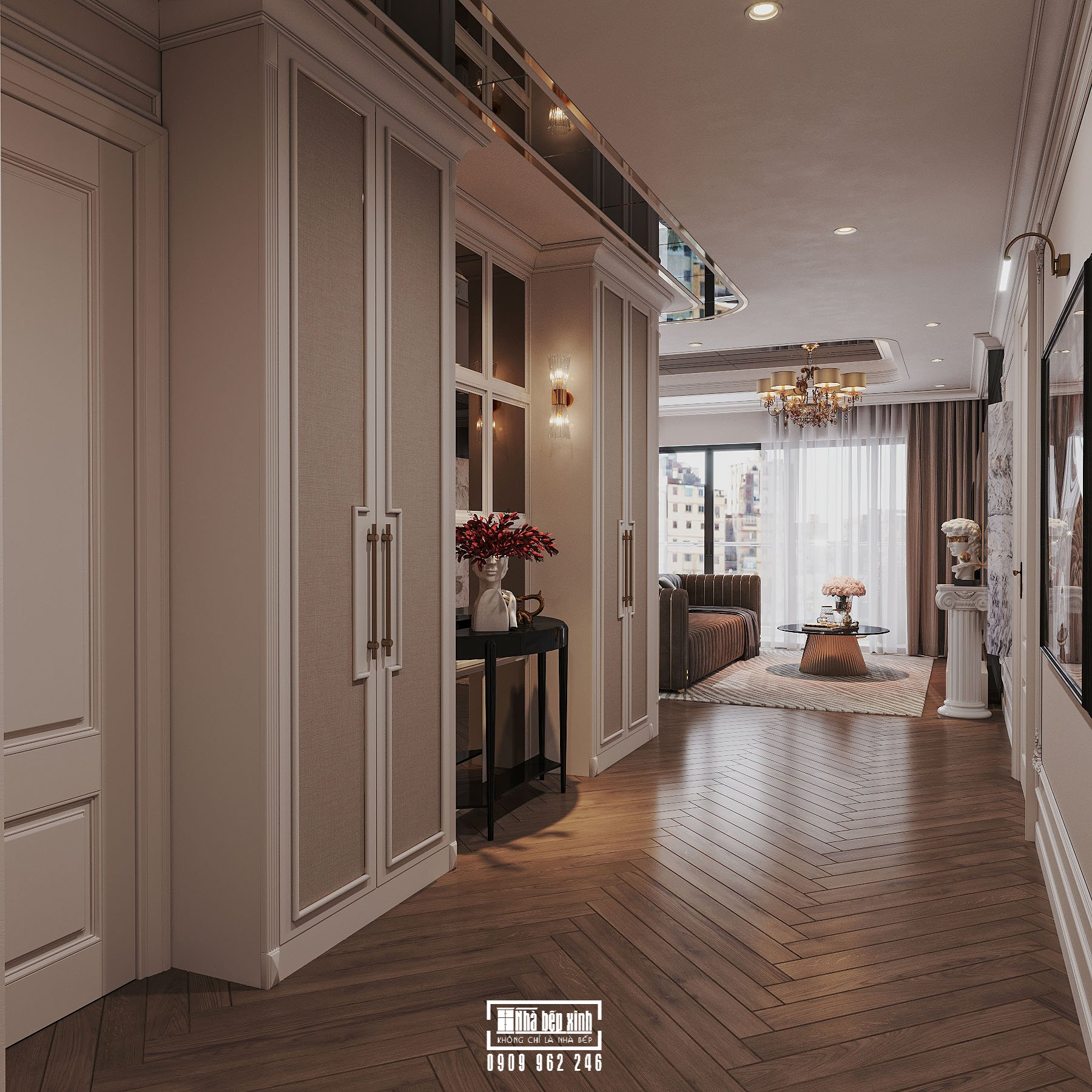 Thiết Kế Nội Thất Căn Hộ Eaton Park 2 Phòng Ngủ Phong Cách Tân Cổ Điển 4 1 7