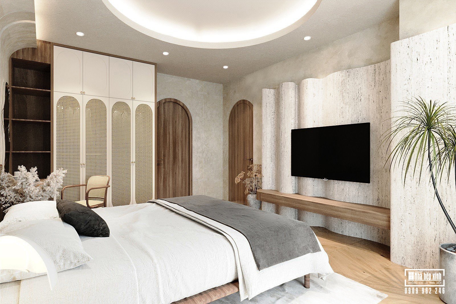 Thiết kế Nội thất Eaton Park 107M2 Phong cách Wabi Sabi 9 10