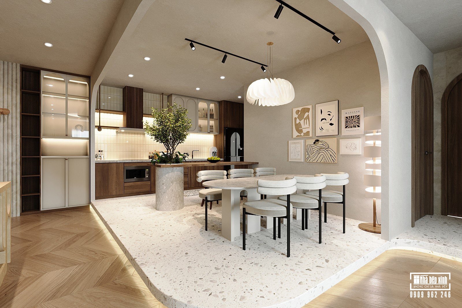 Thiết kế Nội thất Eaton Park 107M2 Phong cách Wabi Sabi 4 Thiết kế Nội thất Eaton Park