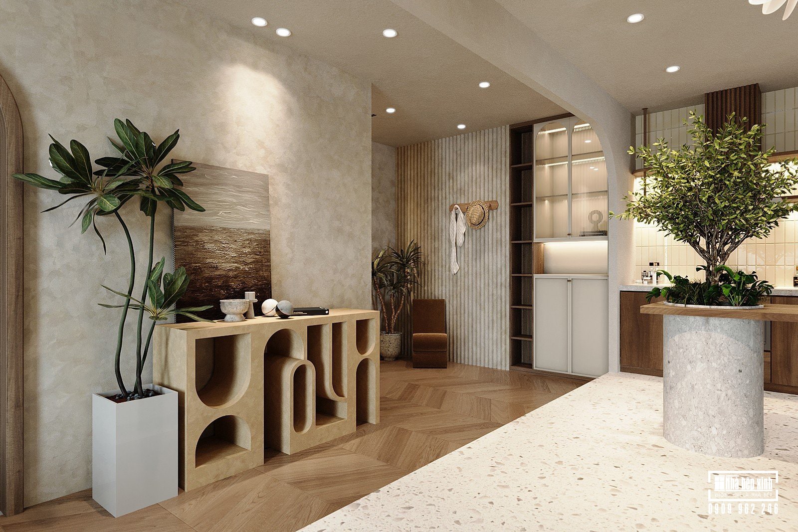 Thiết kế Nội thất Eaton Park 107M2 Phong cách Wabi Sabi 7 Thiết kế Nội thất Eaton Park