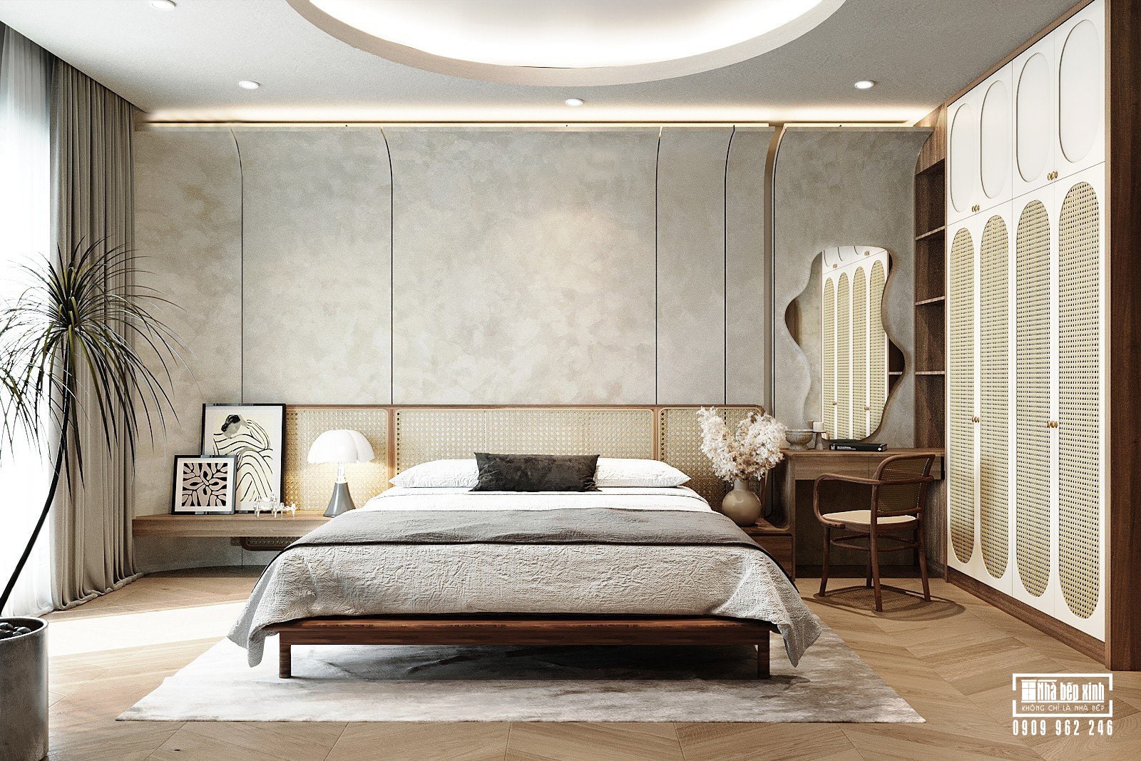 Thiết kế Nội thất Eaton Park 107M2 Phong cách Wabi Sabi 8 9