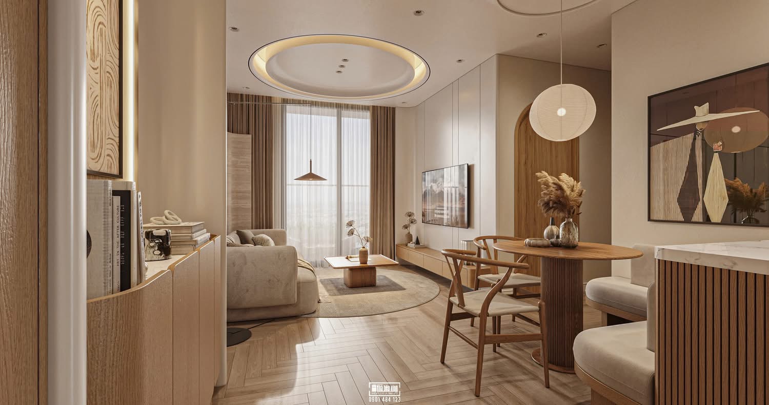 THIẾT KẾ NỘI THẤT CĂN HỘ EATON PARK 76M2 1 THIẾT KẾ NỘI THẤT CĂN HỘ EATON PARK