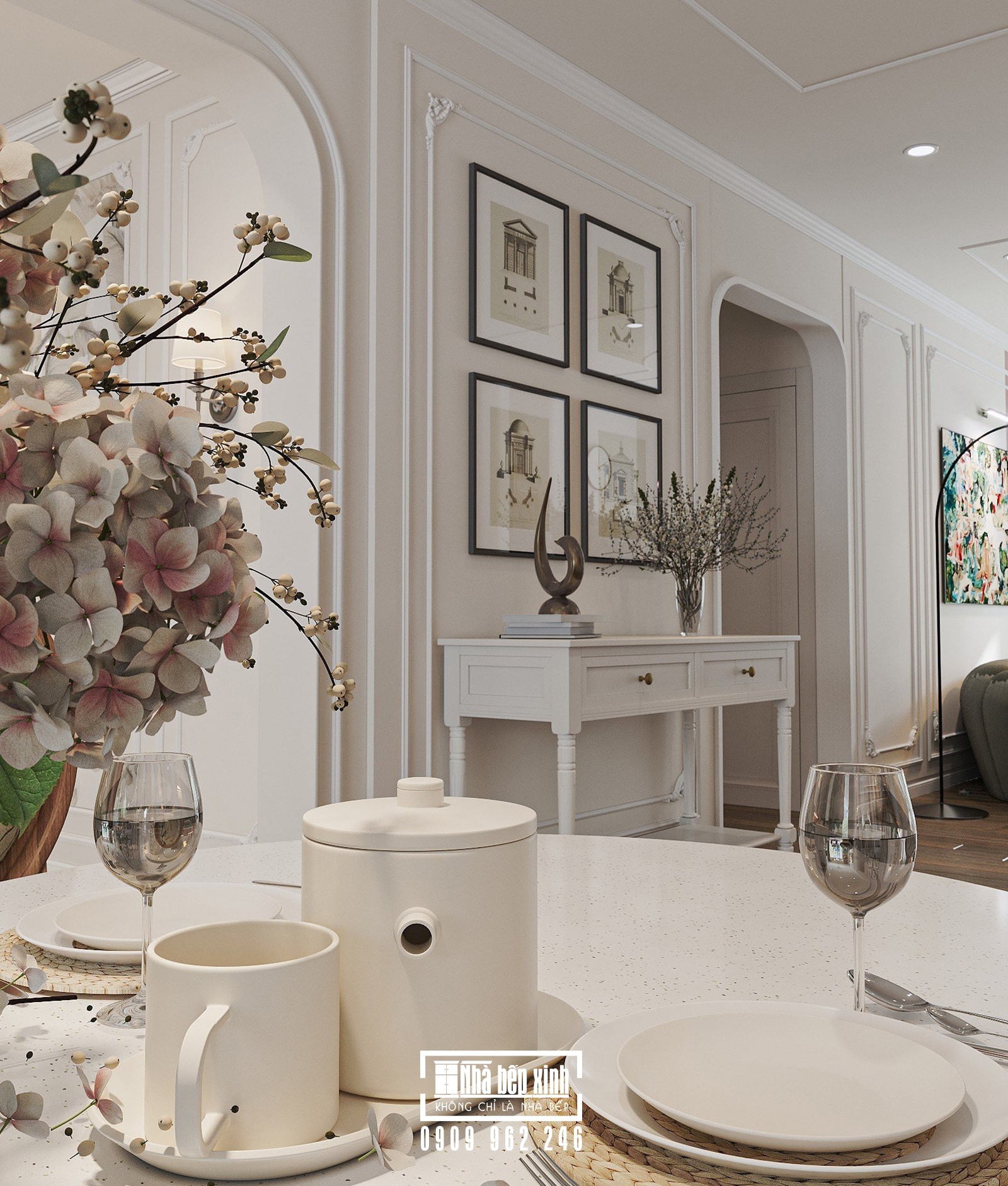 Nội Thất Căn Hộ Eaton Park Phong Cách Tân Cổ Điển 6 Thiết kế nội thất căn hộ Eaton Park