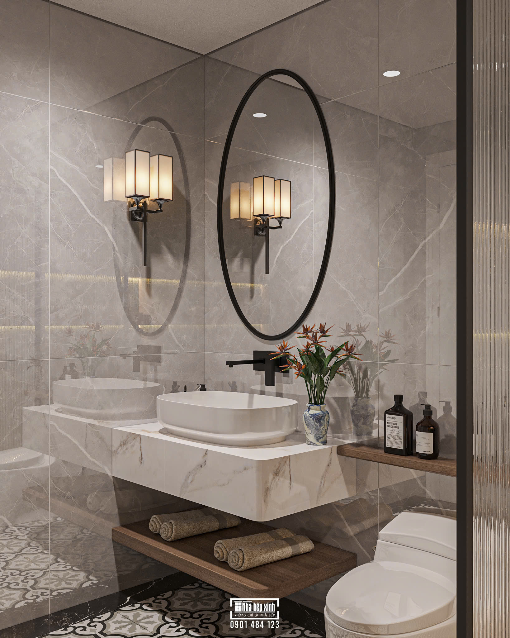 Thiết Kế Nội Thất Căn Hộ Eaton Park 17 vs 3