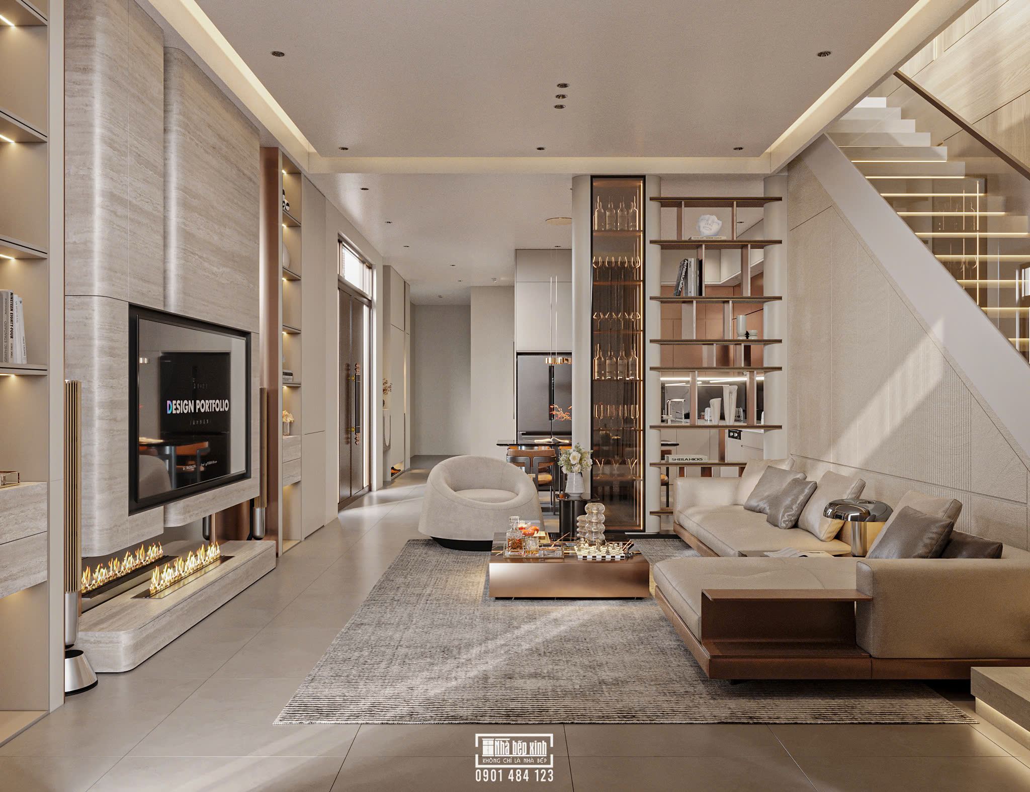 Mẫu Nội Thất Nhà Phố Hiện Đại 400M2 Sang Trọng Và Tinh Tế 3 Mẫu Nội Thất Nhà Phố Hiện Đại 400M2 Sang Trọng Và Tinh Tế