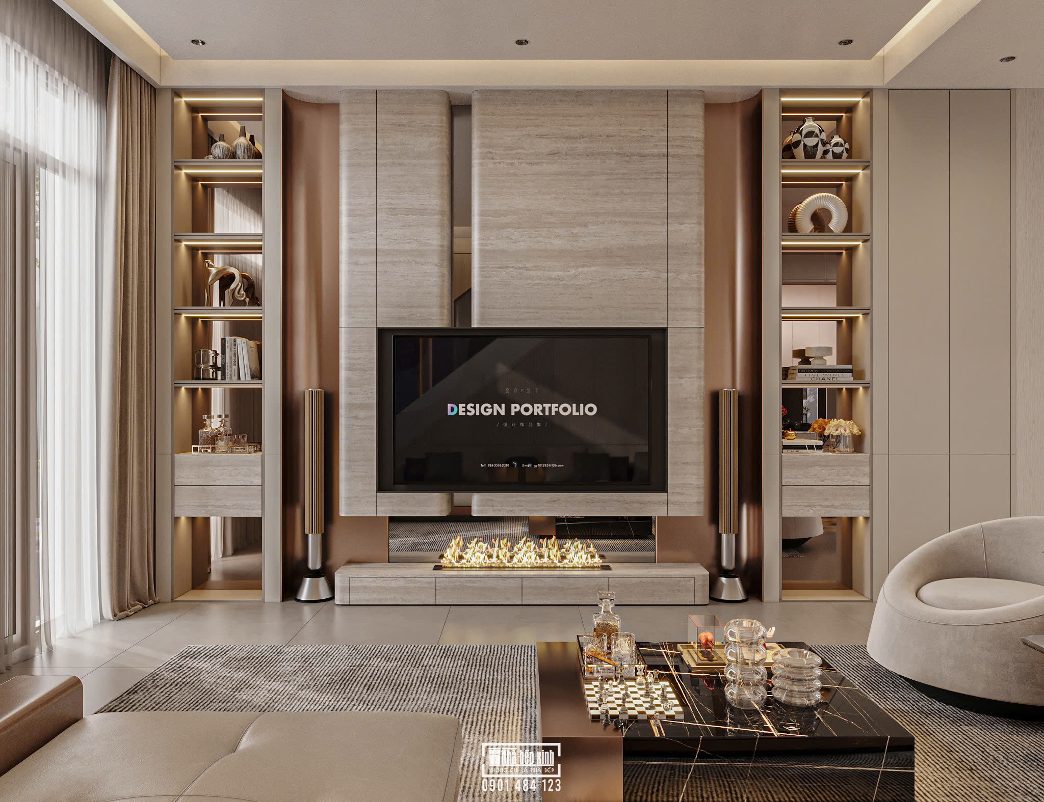 Mẫu Nội Thất Nhà Phố Hiện Đại 400M2 Sang Trọng Và Tinh Tế 2 Mẫu Nội Thất Nhà Phố Hiện Đại 400M2 Sang Trọng Và Tinh Tế