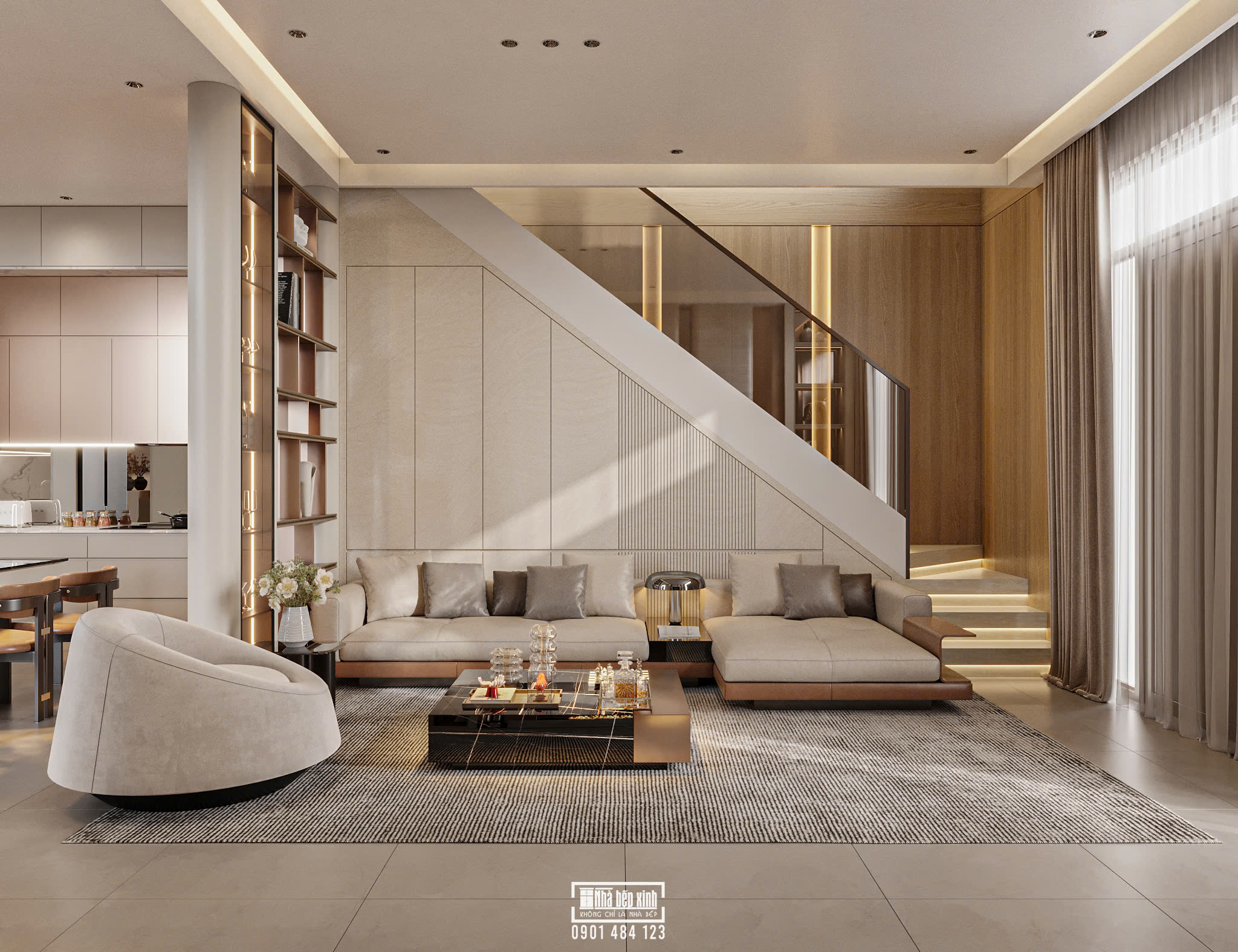Mẫu Nội Thất Nhà Phố Hiện Đại 400M2 Sang Trọng Và Tinh Tế 1 Mẫu Nội Thất Nhà Phố Hiện Đại 400M2 Sang Trọng Và Tinh Tế