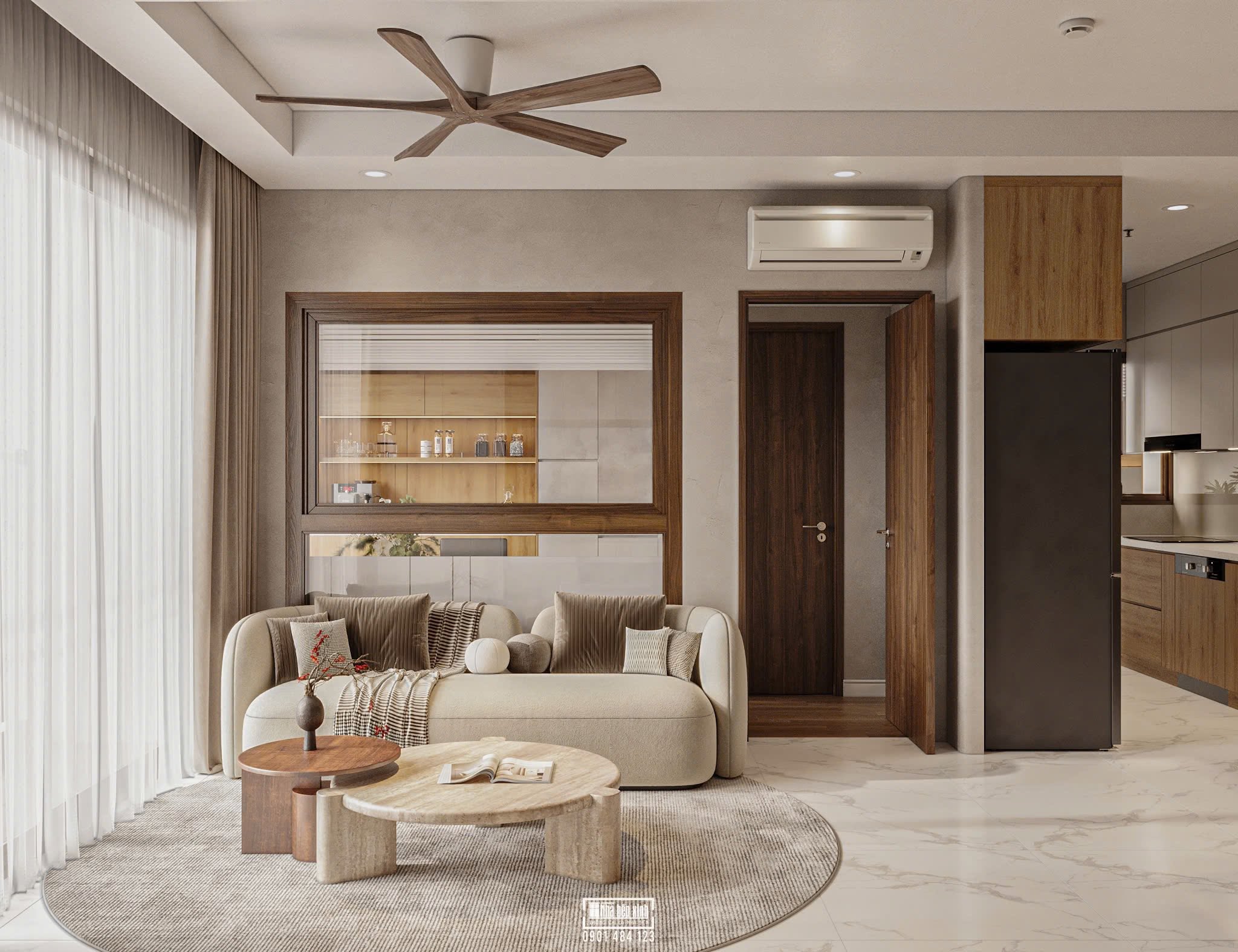 THIẾT KẾ NỘI THẤT CHUNG CƯ OPAL BOULEVARD - 2 Phòng ngủ 6 710755826 1613537614113202 1774757364082817765 n