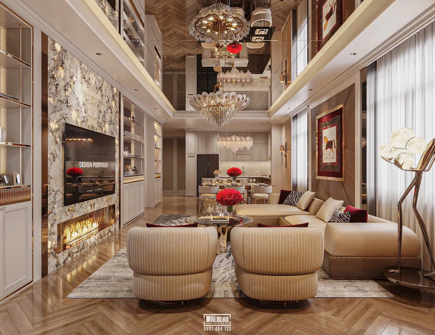 NỘI THẤT NHÀ PHỐ PHONG CÁCH LUXURY 200M2 7 724958791 1631913202275643 2209076977383392721 n